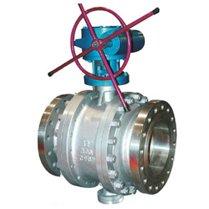 Q347F worm wheel trunnion mounted ball valve